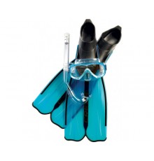 Набор для снорклинга CRESSI RONDINELLA BAG, синий, (ласты + маска + трубка + сумка)