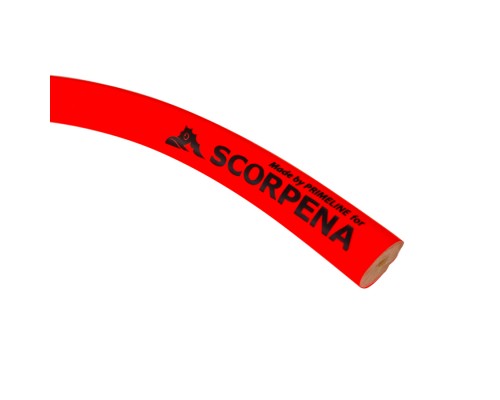 Тяга d18мм Scorpena RED, на отрез 10 см, двухкомпонентная, латексная,  ⌀18 мм