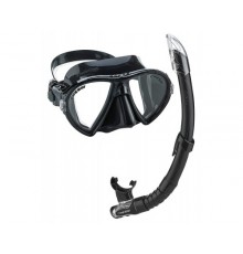 Набор для снорклинга CRESSI OCEAN BAG, черный (маска ESTRELLA + трубка GAMMA + сумка)