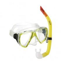 Набор для плавания (маска и трубка) MARES WIND, цв.прозрачно-желтый, для детей